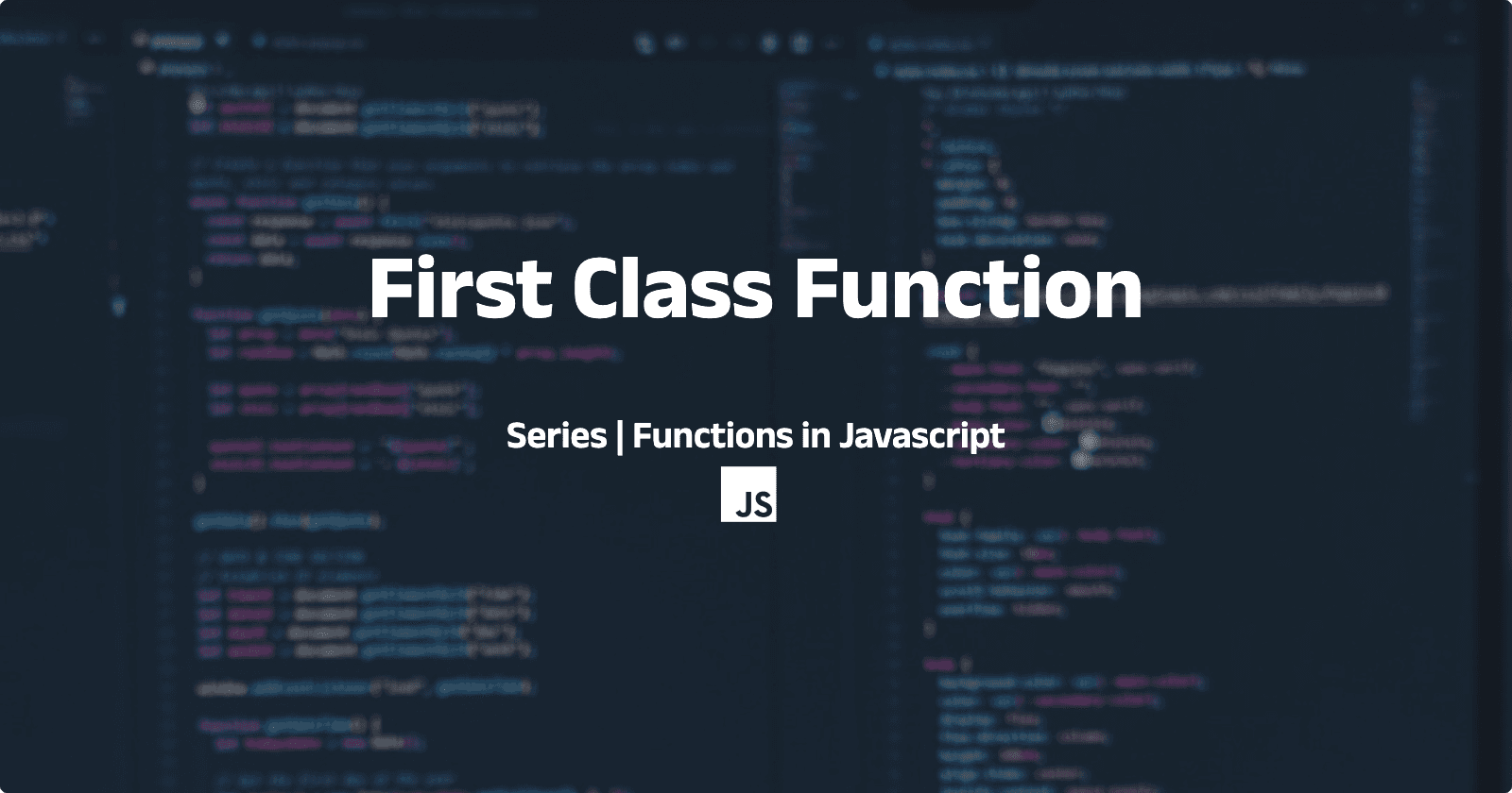 First Class Function in JS
